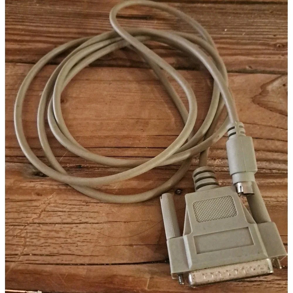 Vintage DB25 Pin Male to DB8 Pin male Cable (?) For Apple Mac